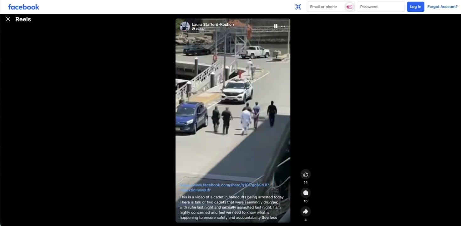 Video posted publicly on Facebook